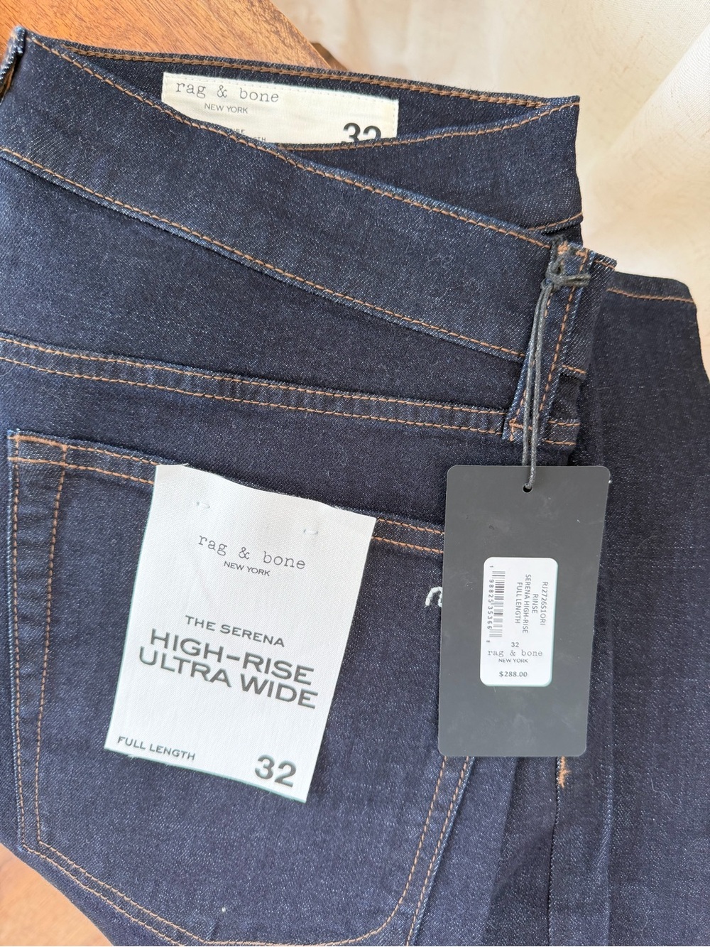 rag & bone Serena High Waist Wide Leg Jeans